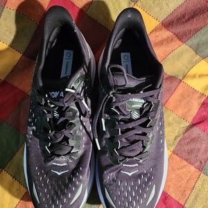 Hoka One One Black/White Mens Sneakers, Size 13, Worn Once